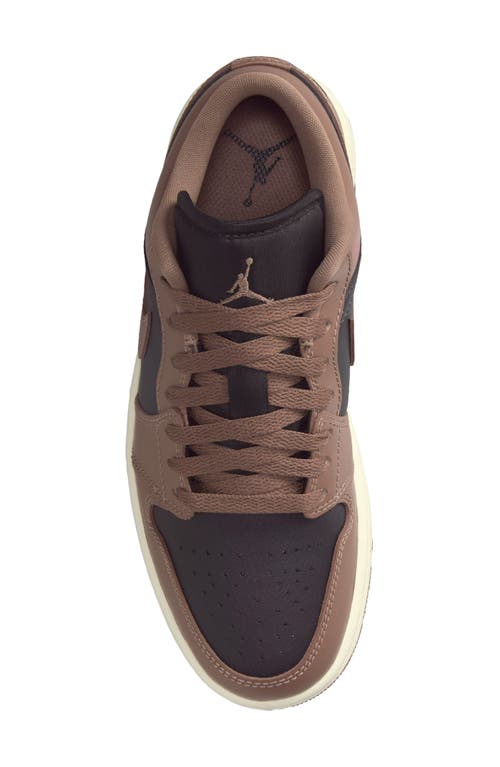 Shop Jordan Air  1 Low Sneaker In Off Noir/archaeo Brown/sail