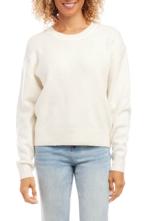 Karen Kane Relaxed Brushed Sweater in Cream at Nordstrom, Size X-Large