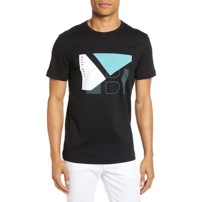 Boss Regular Fit Graphic T-Shirt, Black