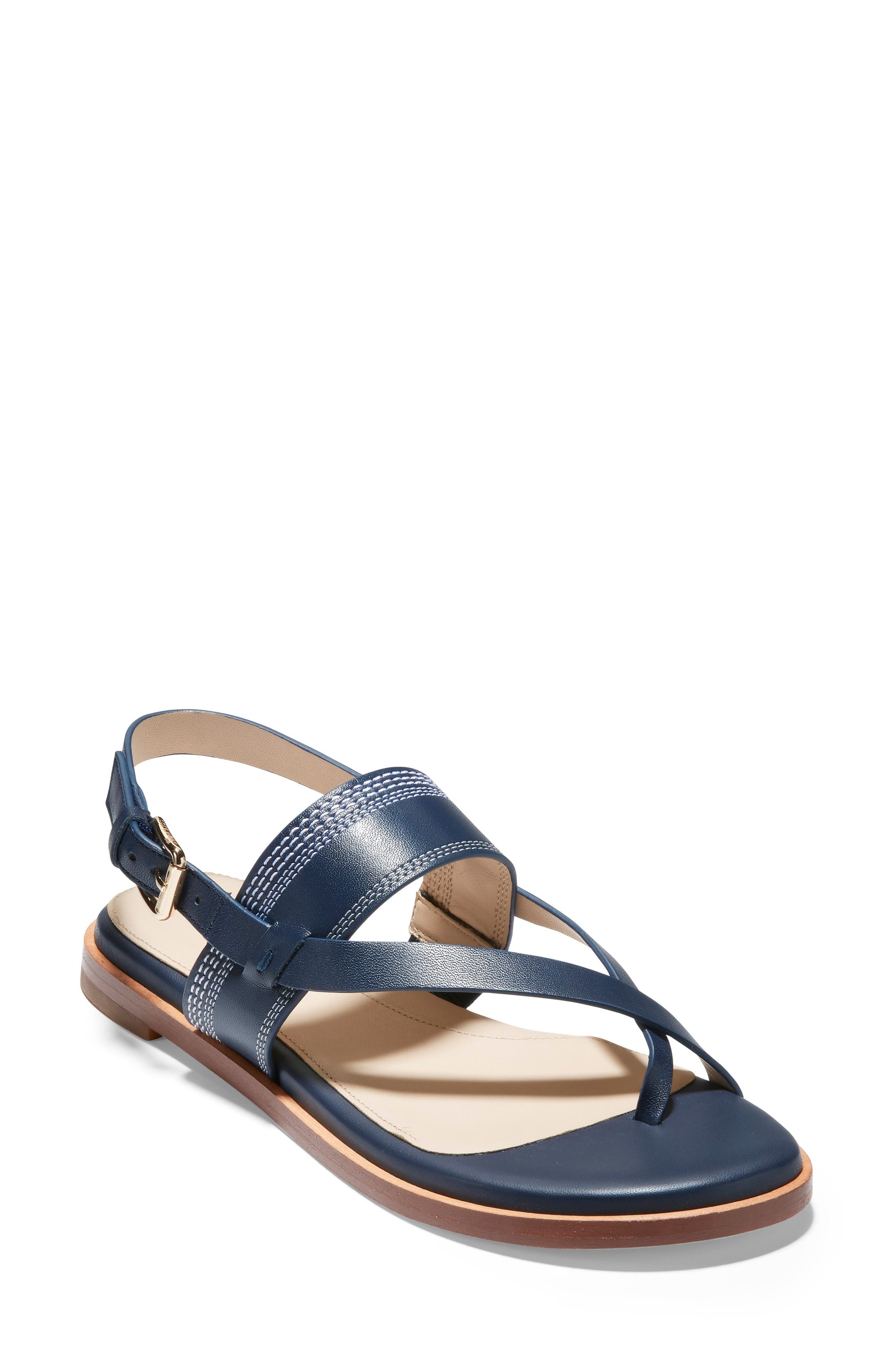 Cole Haan ANICA LEATHER STRAPPY THONG TOE SANDAL