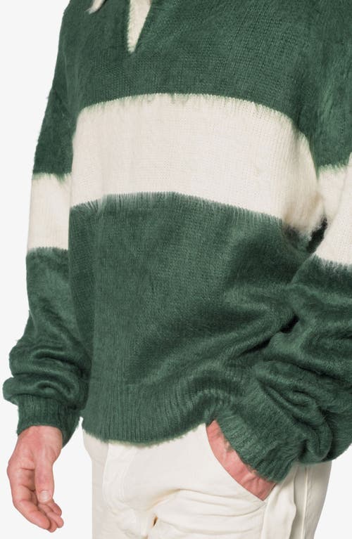 MNML MNML STRIPE COTTON RUGBY SWEATER 