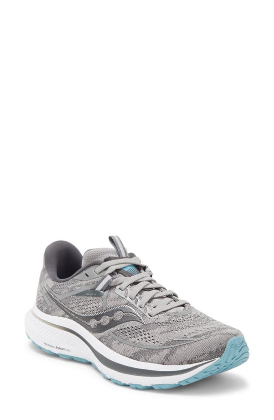 Saucony Omni 21 Running Shoe In Alloy/ Rainfall