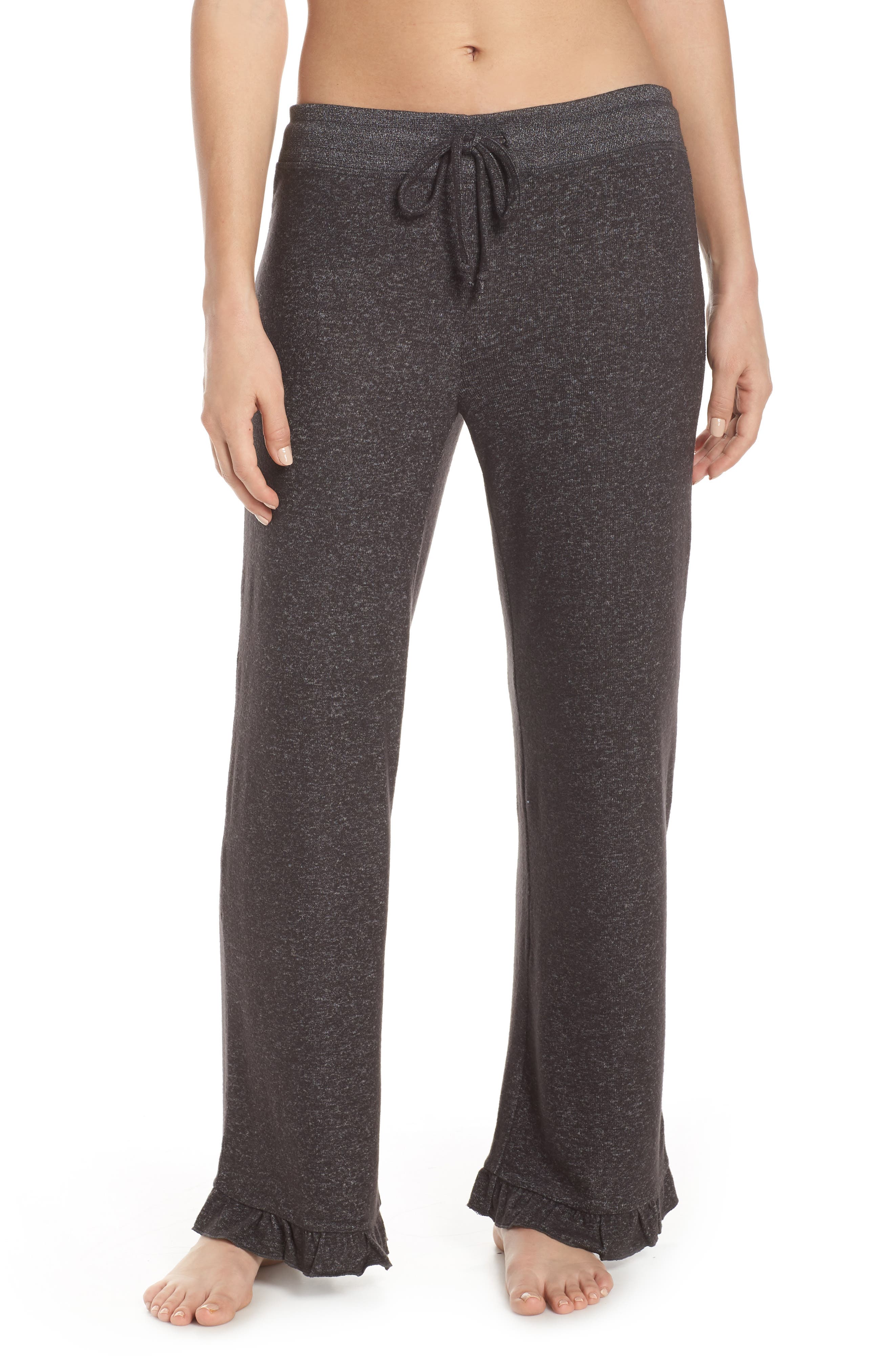 Make + Model Ruffle Hem Hacci Sweatpants, Grey