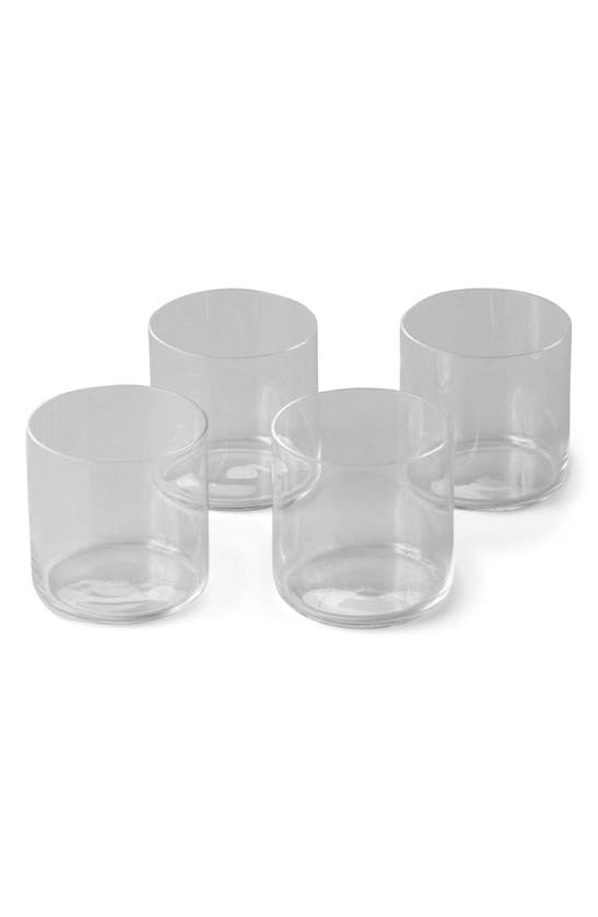 Shop Fable The Short Set Of 4 Glasses In Clear