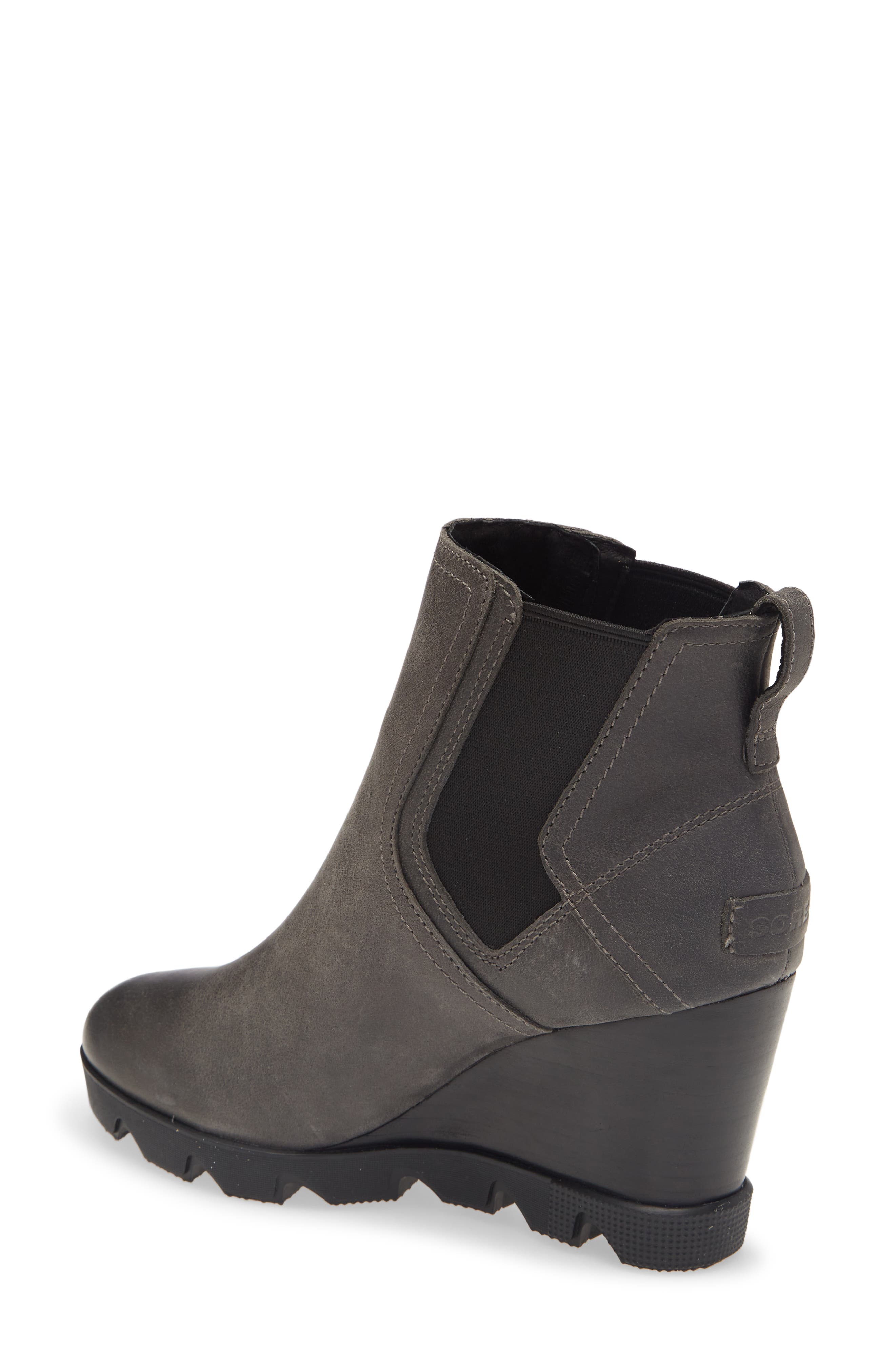 joan uptown waterproof wedge bootie