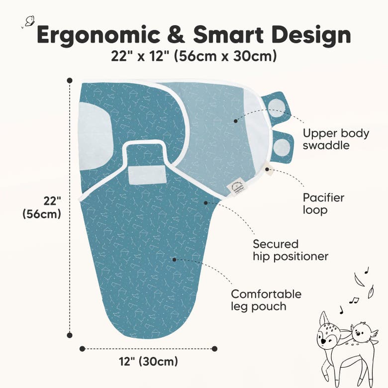 Keababies 3-pack Soothe Swaddle Wraps In Galaxy