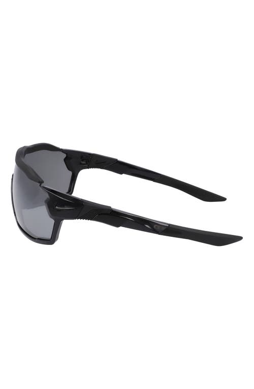 Nike Show X Rush 58mm Shield Sunglasses In Anthracite/silver Flash