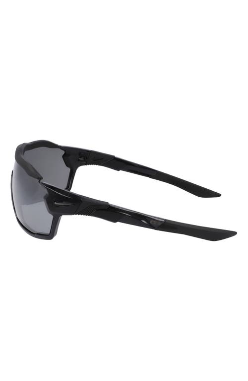 Shop Nike Show X Rush 58mm Shield Sunglasses In Anthracite/silver Flash