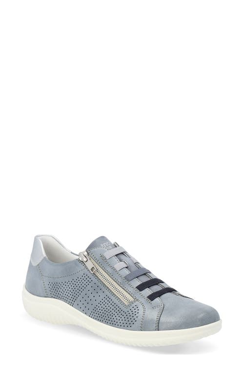 Louann Zip Sneaker in Blue/Silver/Blue