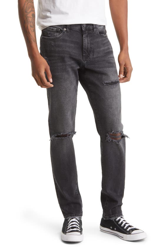 Dl1961 Theo Relaxed Tapered Jeans In Nightshade Distressed