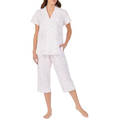 Eileen West Crop Pajamas, Pink