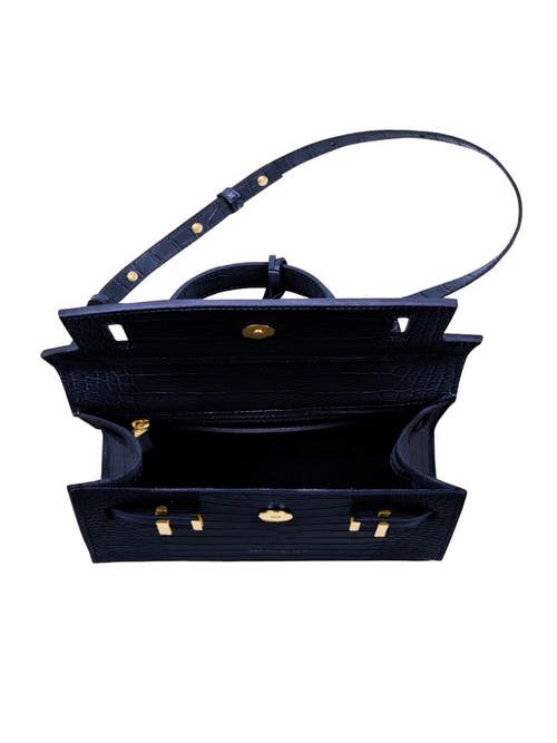 Teddy Blake Ava Croco 11" In Blue Jeans