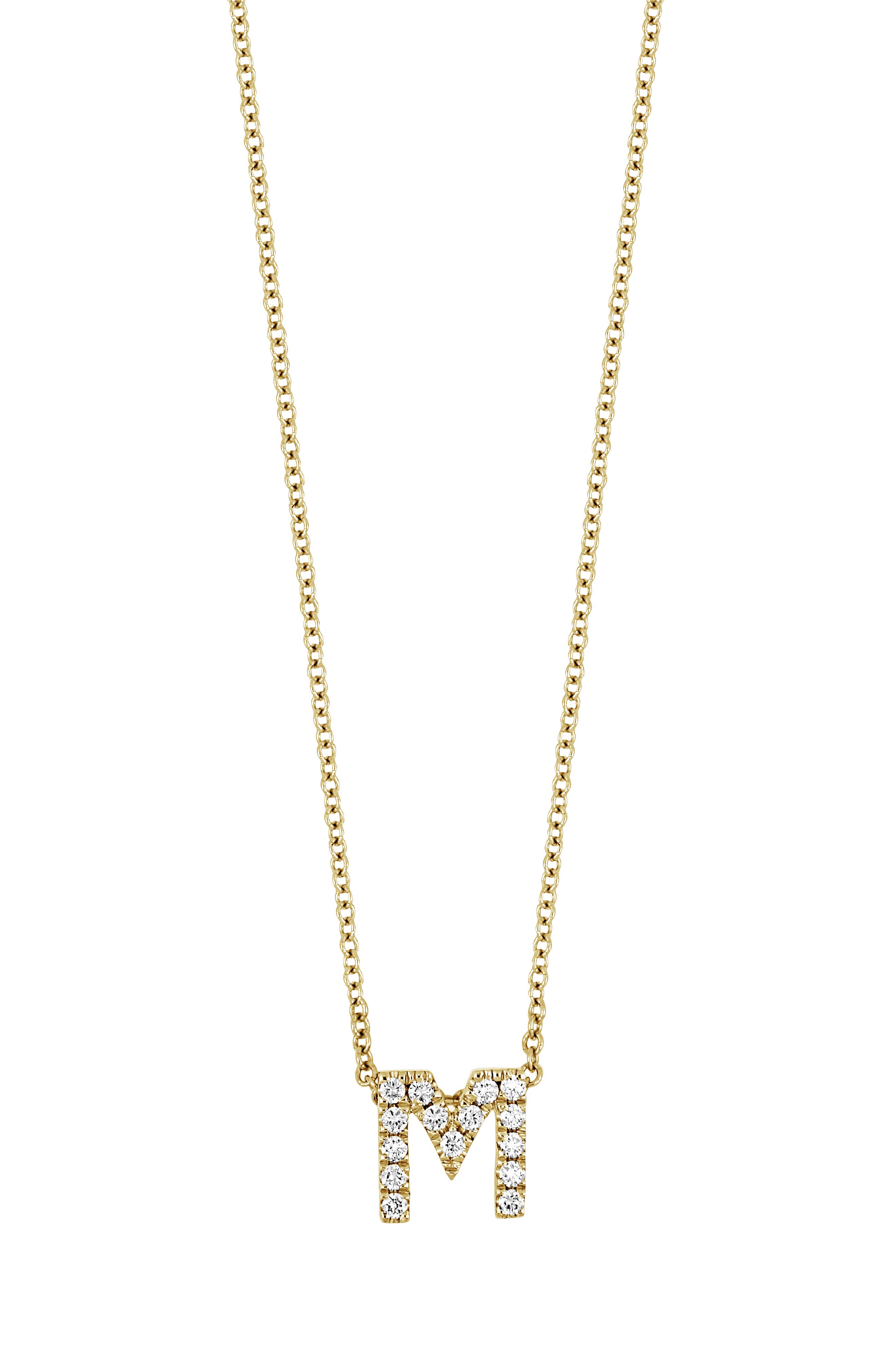 diamond initial necklace nordstrom