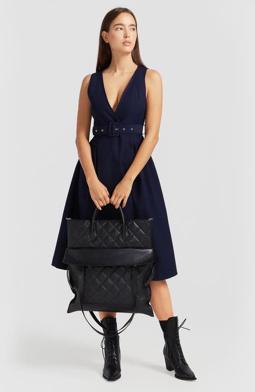 Shop Belle & Bloom Miss Independence Midi Dress In Navy