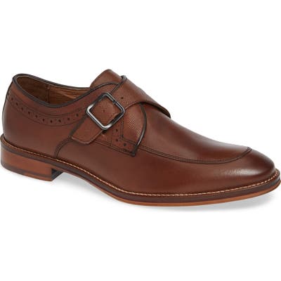 Johnston & Murphy Conard Monk Strap Shoe, Brown