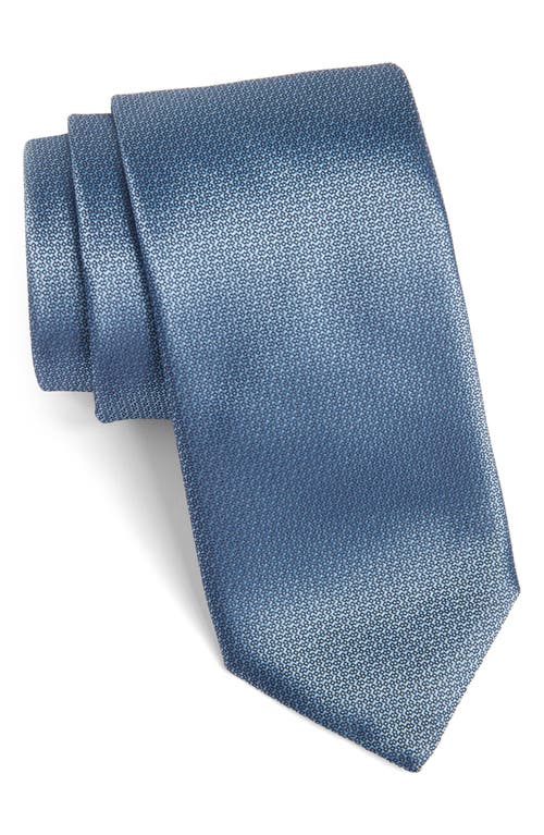 Canali Neat Silk Tie in Blue at Nordstrom
