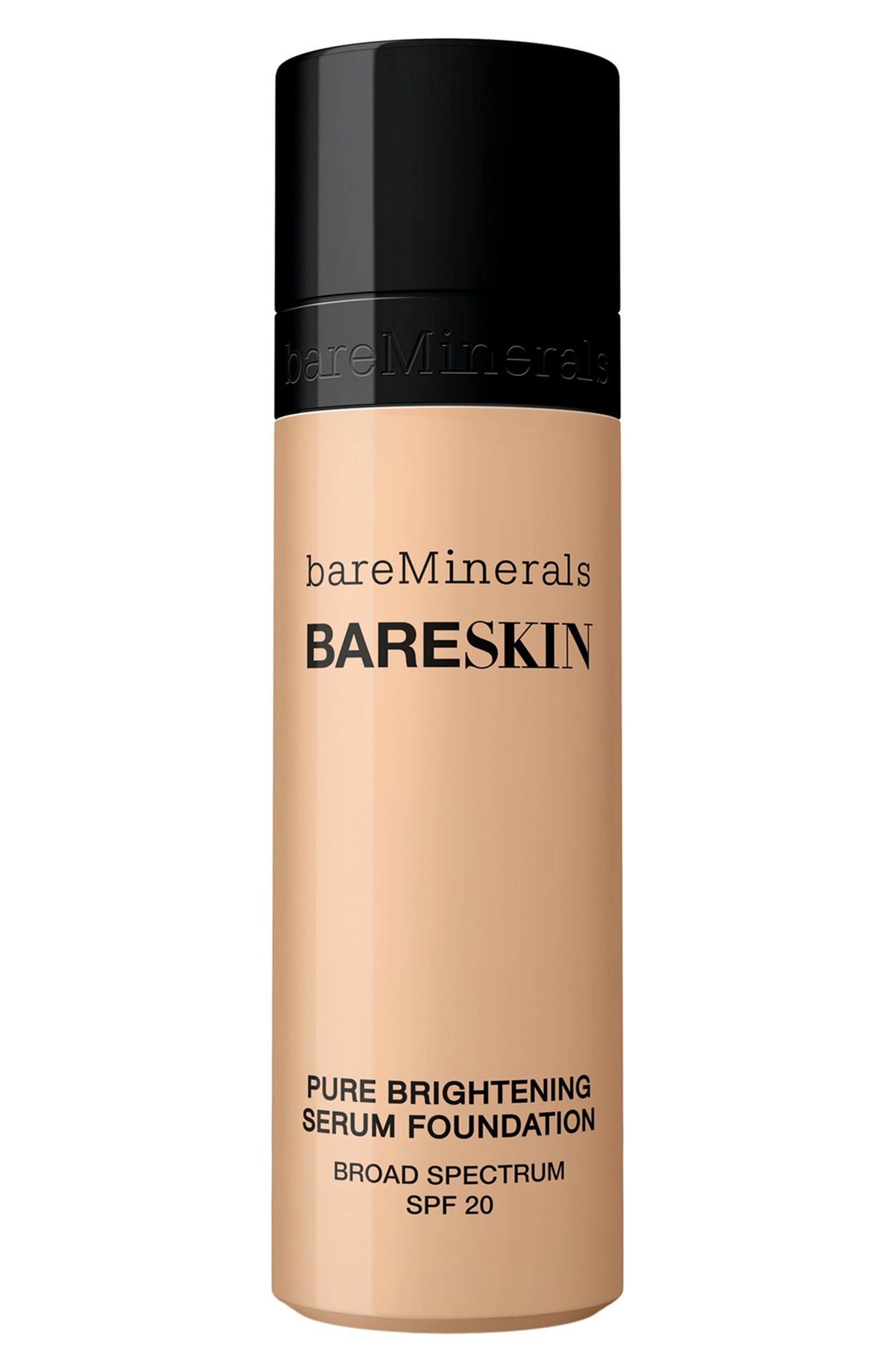 bareMinerals® bareSkin® Pure Brightening Serum Foundation Broad Spectrum SPF 20 Nordstrom bareMinerals® bareSkin® Pure Brightening Serum Foundation Broad Spectrum SPF 20 Nordstrom