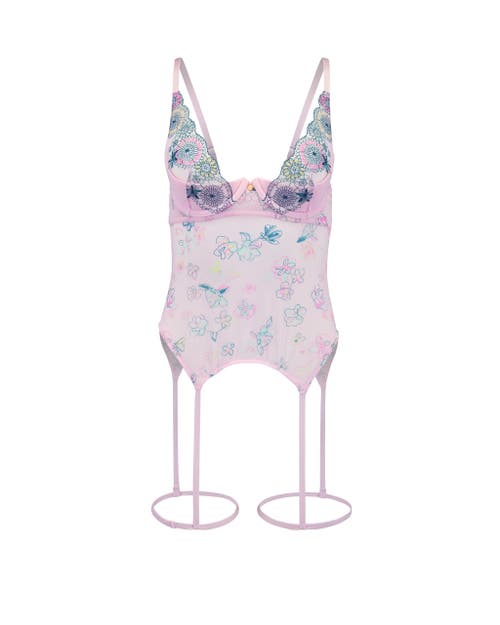 Adore Me Serenity Bustier In Floral Pink