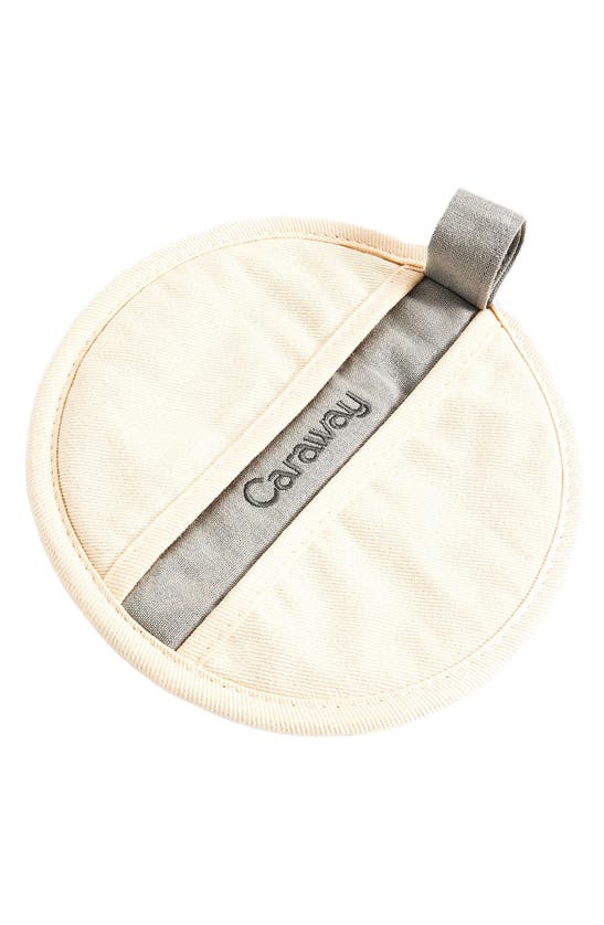 Shop Caraway Set Of 2 Cotton Potholders In Cream