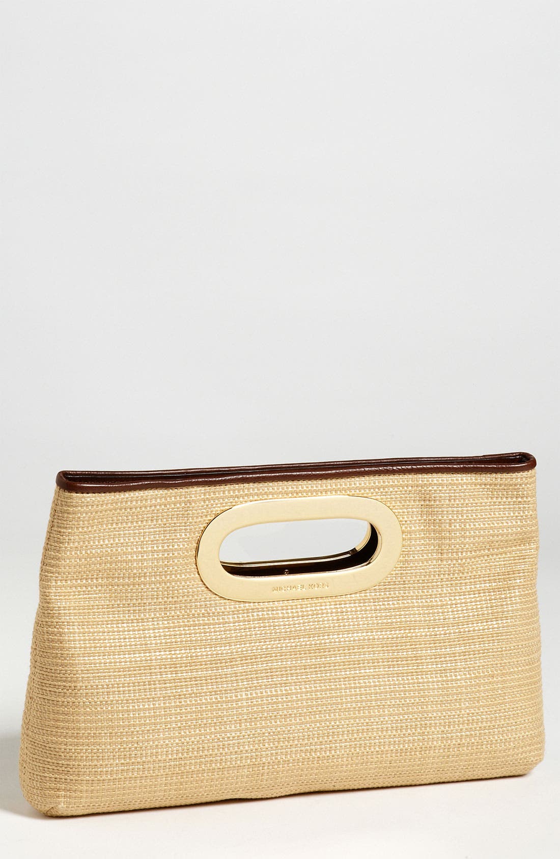 michael kors straw clutch bag