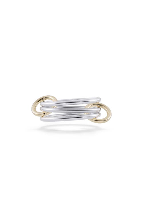 Solarium Stack Ring in Silver Gold