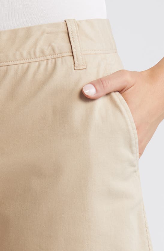 Shop Caslon Twill Shorts In Tan Oxford