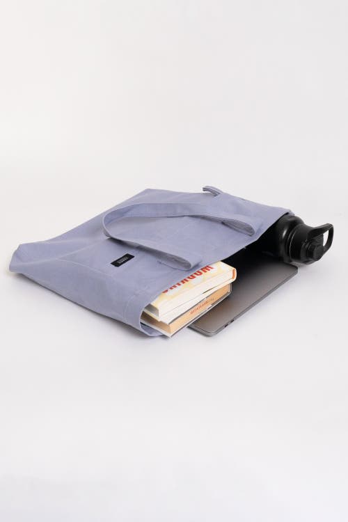 Shop Terra Thread Organic Cotton Canvas Work Tote Bag In Lavender