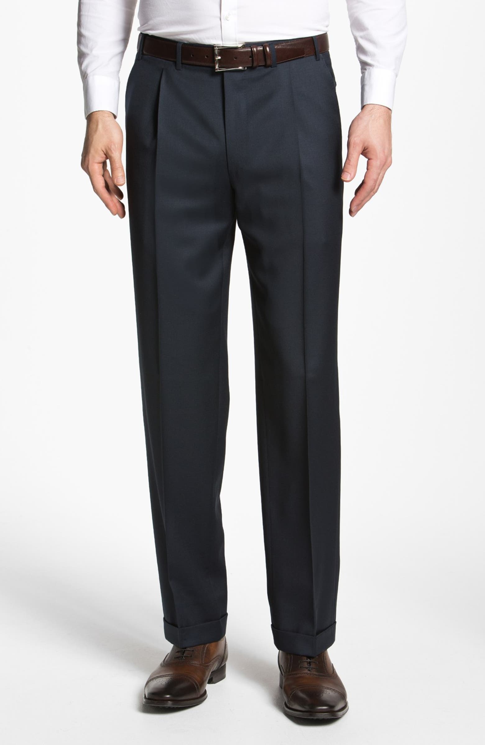 Canali Pleated Trousers | Nordstrom