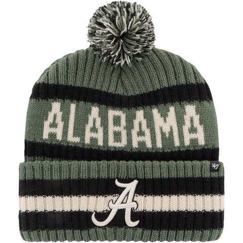 Oakland Athletics Fanatics Branded Stripe Cuffed Knit Hat with Pom - Green