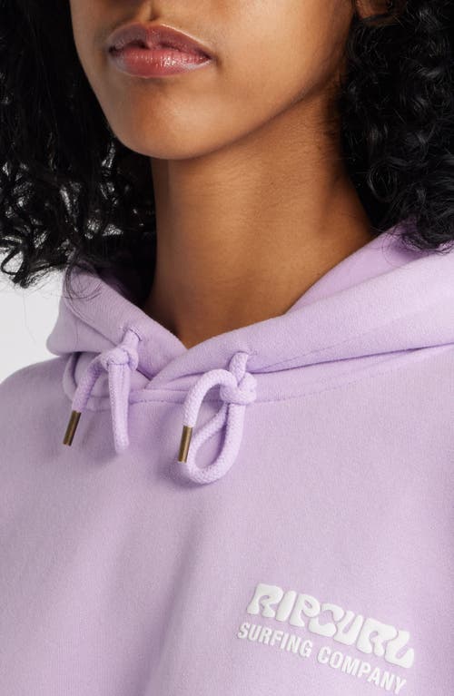 Rip Curl Surf Puff Print Graphic Hoodie In Lavender