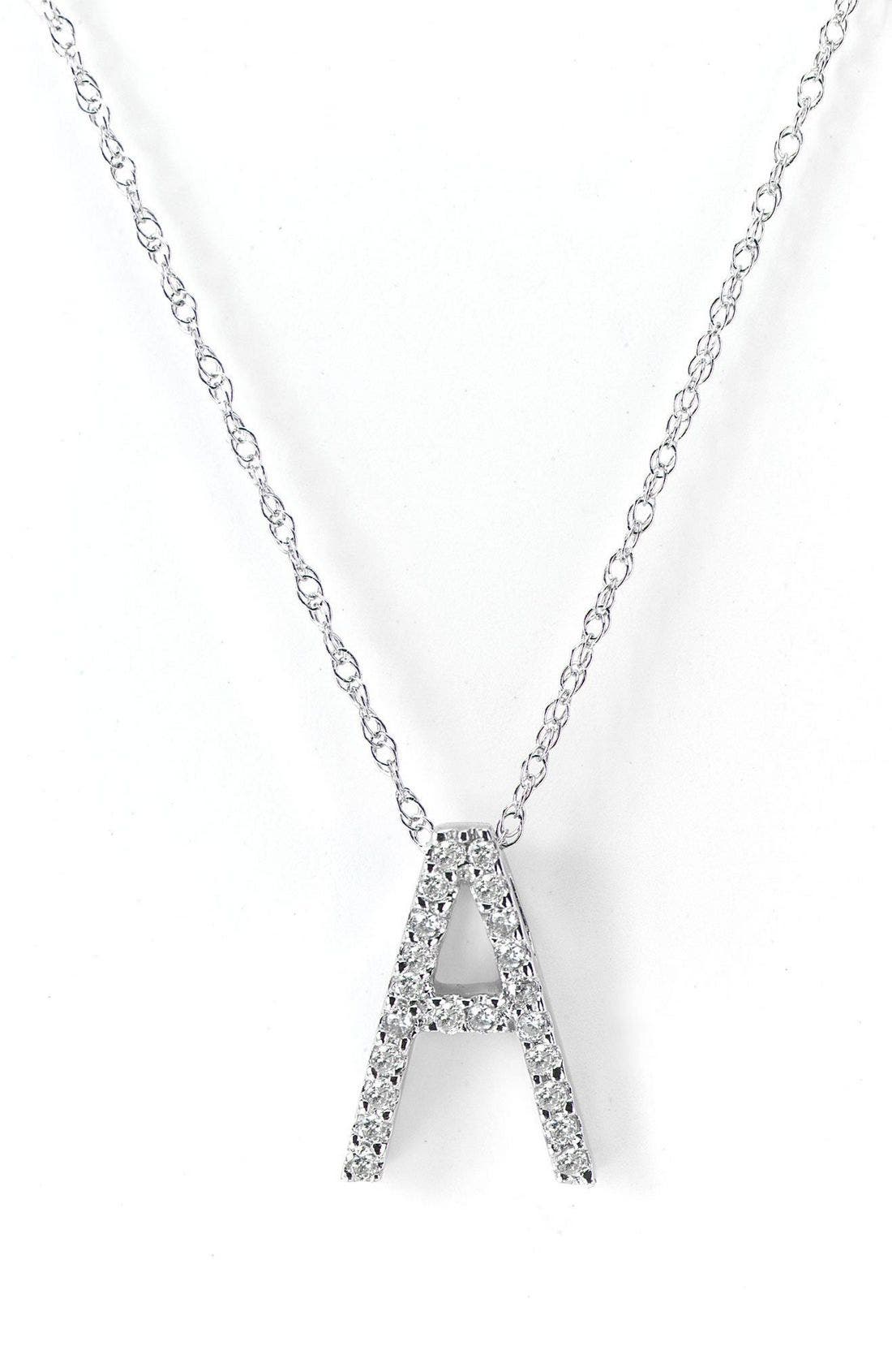 Diamond Initial Pendant Nordstrom