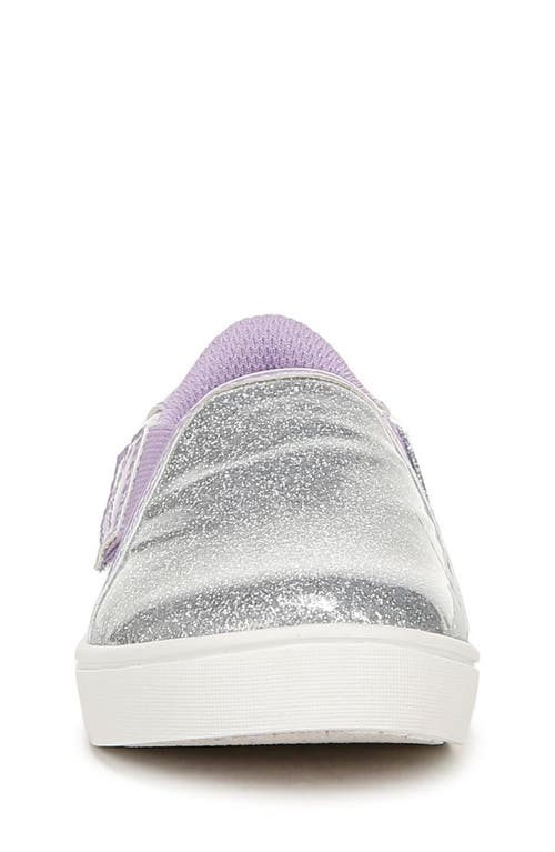 Dr. Scholl's Kids' Madison Sneaker In Silver Grey Faux Leather