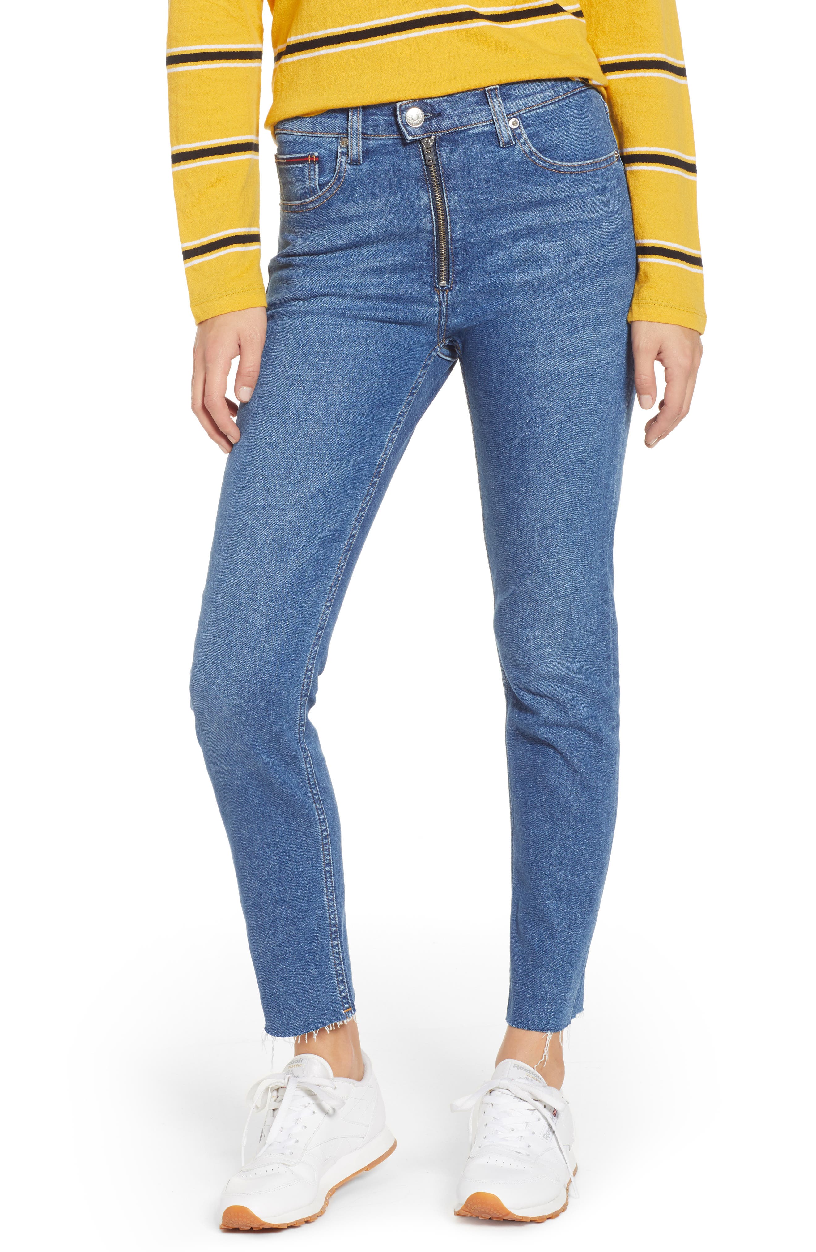 tommy jeans high rise slim cropped izzy