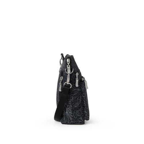 Baggallini Modern Pocket Adjustable Strap Crossbody Bag In Midnight Blossom