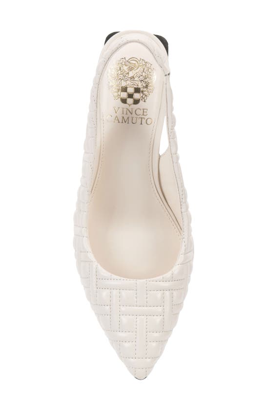 Shop Vince Camuto Hamden Pointed Toe Slingback Pump In Coconut Cream