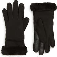 UGG® Touchscreen Compatible Genuine Shearling Lined Gloves | Nordstrom