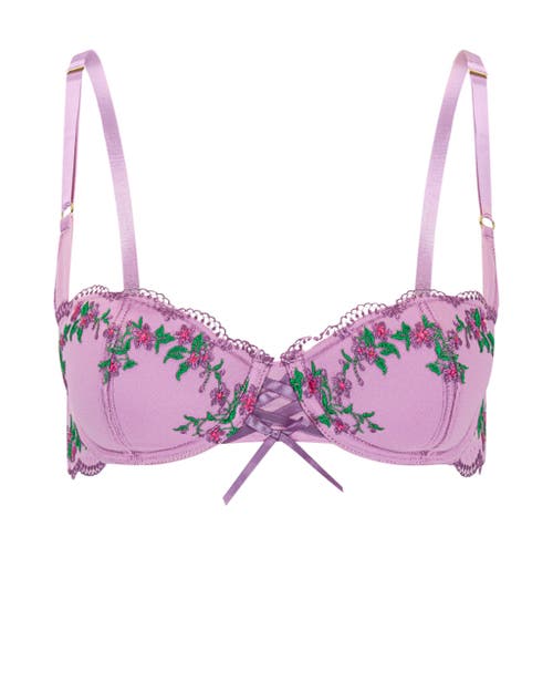 Shop Adore Me Sophy Push Up Balconette Bra In Medium Purple