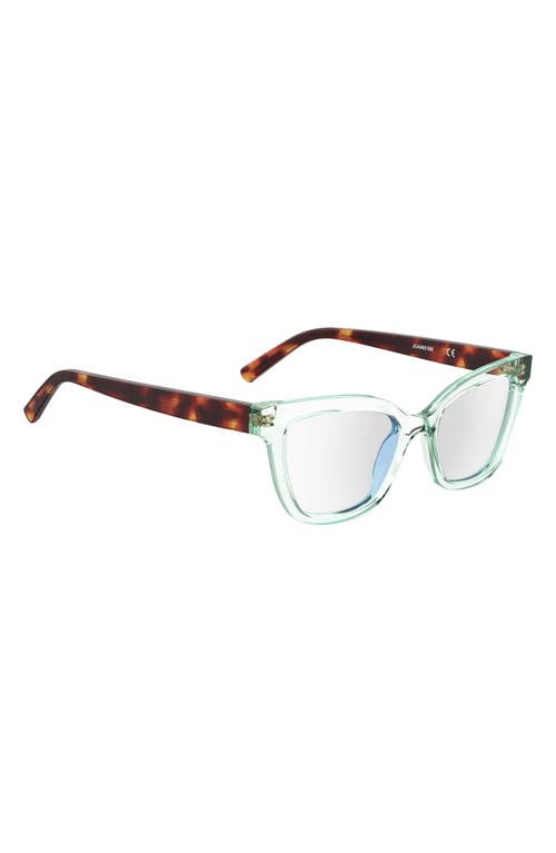 Shop Kate Spade New York Joanie 52mm Reading Glasses In Transparent Green/havana