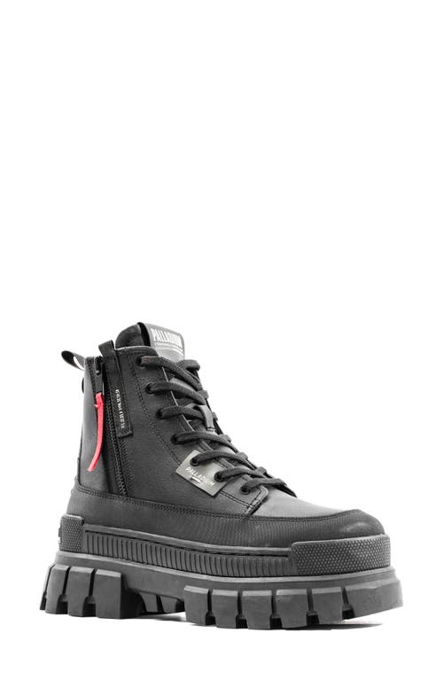 Palladium Revolt Combat Boot In Black/black