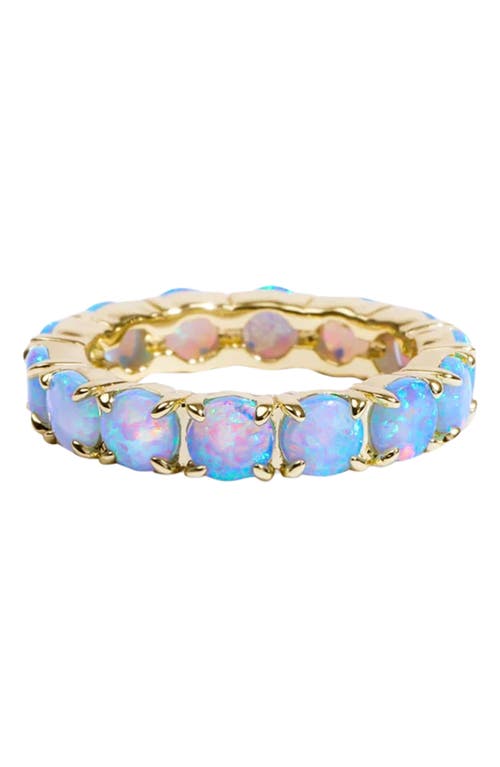 Grand Heiress Statement Ring in Blue Opal/Gold