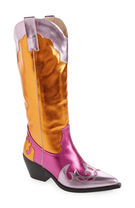 ElenaIachi EI58N Purple Ruched Ankle Boot With Zipper 4572
