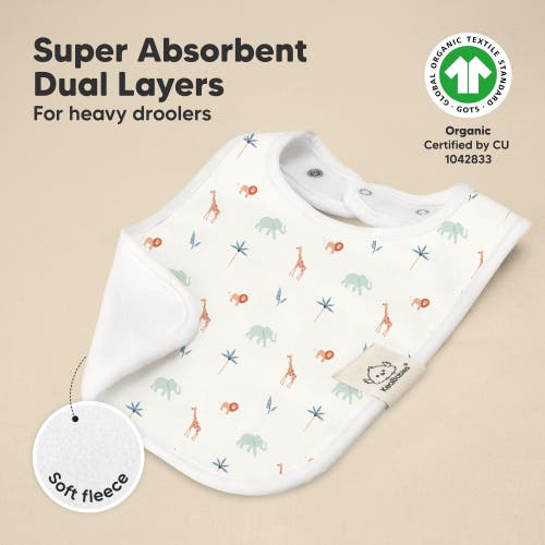 Keababies 8-pack Coast Drool Bibs In Wildscape
