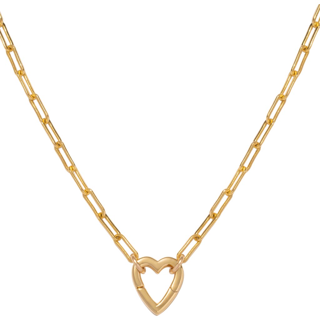 Made By Mary Jude Heart Pendant Necklace In Gold