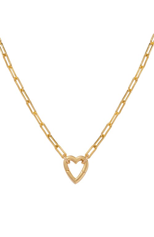 Jude Heart Pendant Necklace in Gold