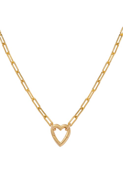 Shop Made By Mary Jude Heart Pendant Necklace In Gold