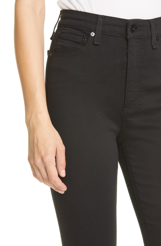Shop Rag & Bone Nina High Waist Ankle Skinny Jeans In Black