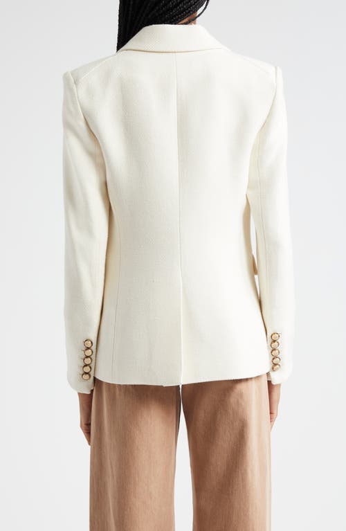 Shop Veronica Beard Reagan Cotton Blend Dickey Jacket In Ivory