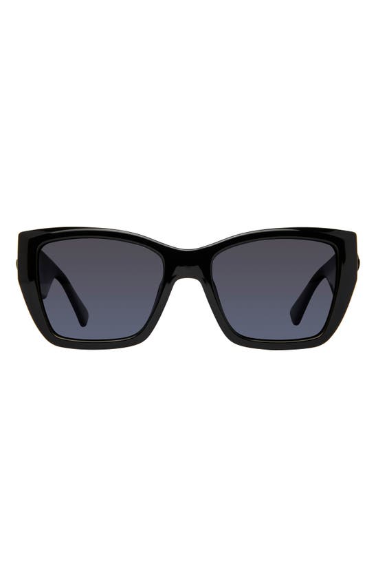 Shop Kurt Geiger Kensington 54mm Gradient Rectangular Sunglasses In Z/dnublack/ Gray Gradie