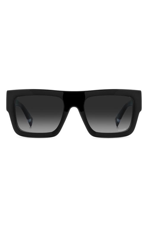 Missoni 53mm Rectangular Sunglasses in Black/Grey Shaded at Nordstrom