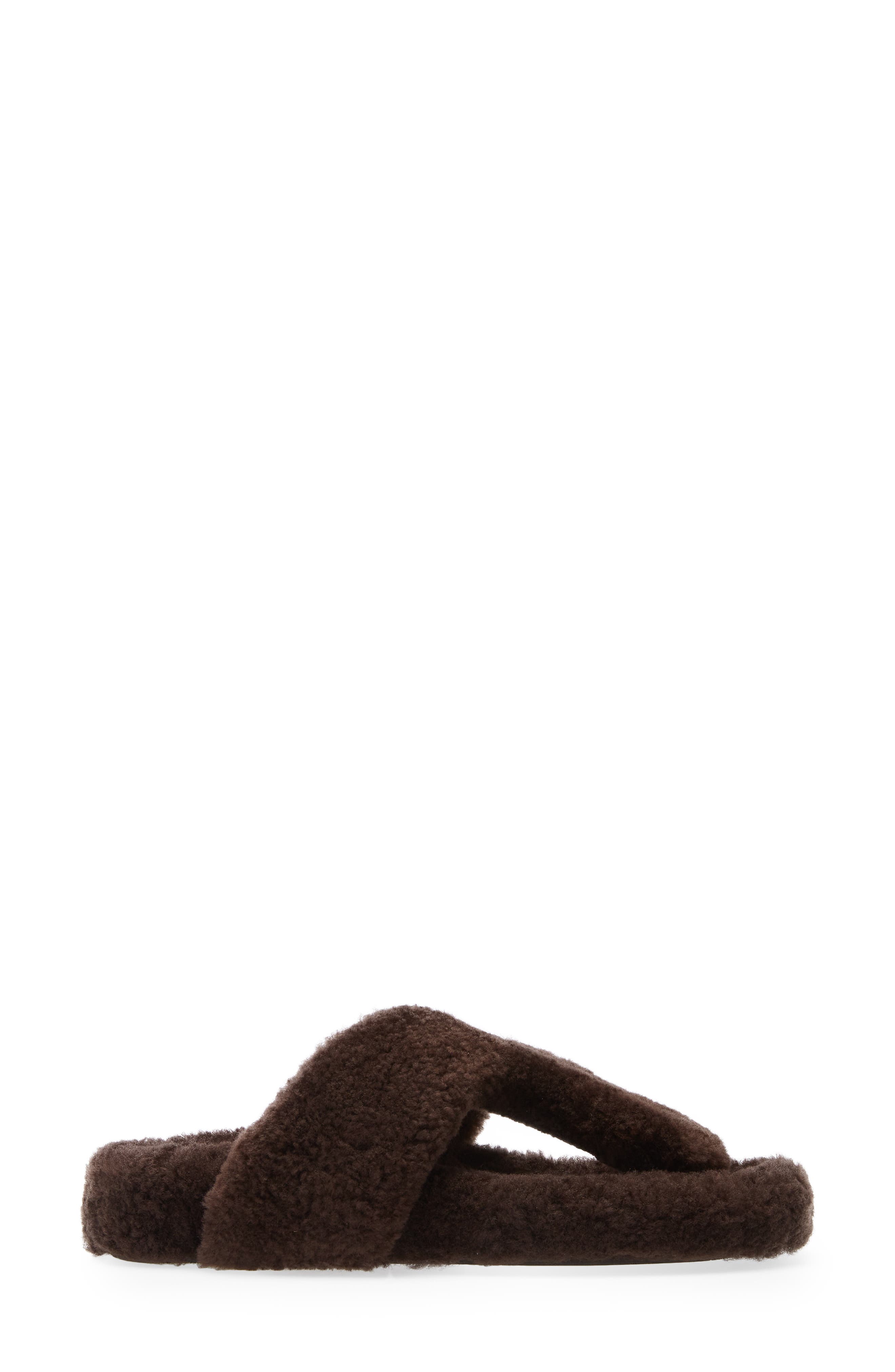 shearling flip flop slippers